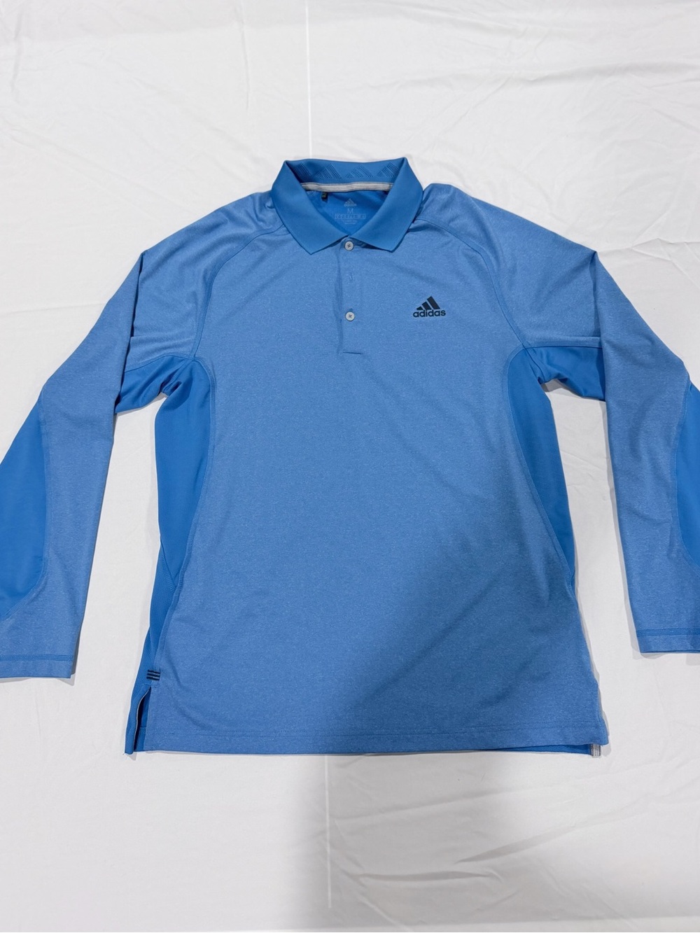 Adidas Men’s Long-sleeve Golf Polo Shirt, M, Blue